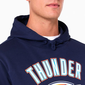 Oklahoma City Thunder Logo Hoodie NBA New Era Navy - STADIUMDREAMS