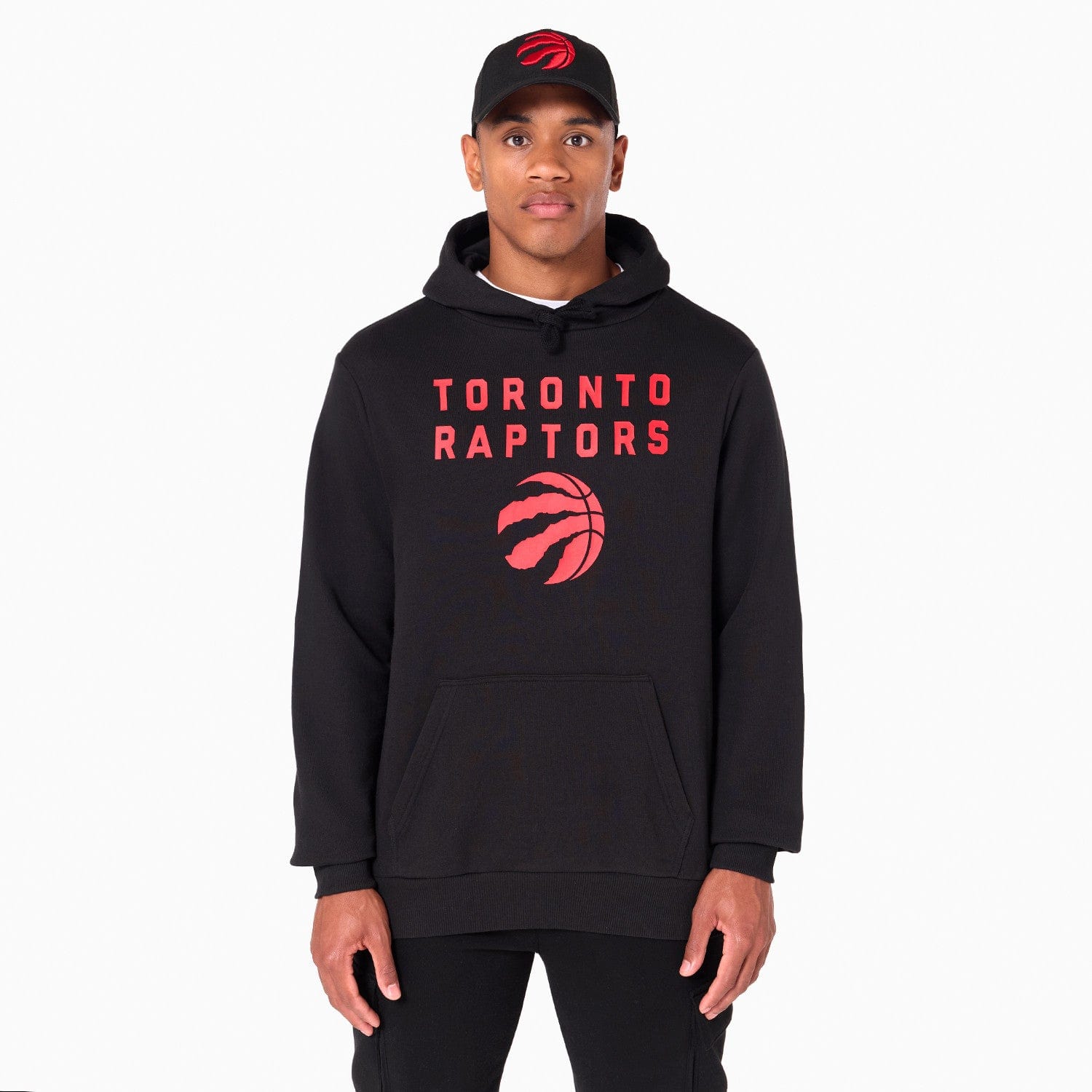 Toronto Raptors Logo Hoodie NBA New Era Schwarz - STADIUMDREAMS