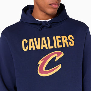 Cleveland Cavaliers Logo Hoodie NBA New Era Navy - STADIUMDREAMS