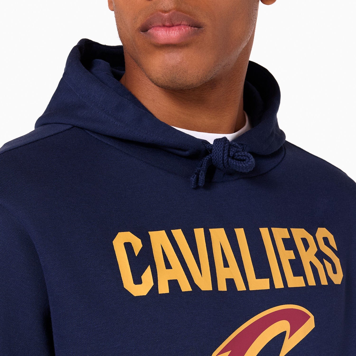 Cleveland Cavaliers Logo Hoodie NBA New Era Navy - STADIUMDREAMS