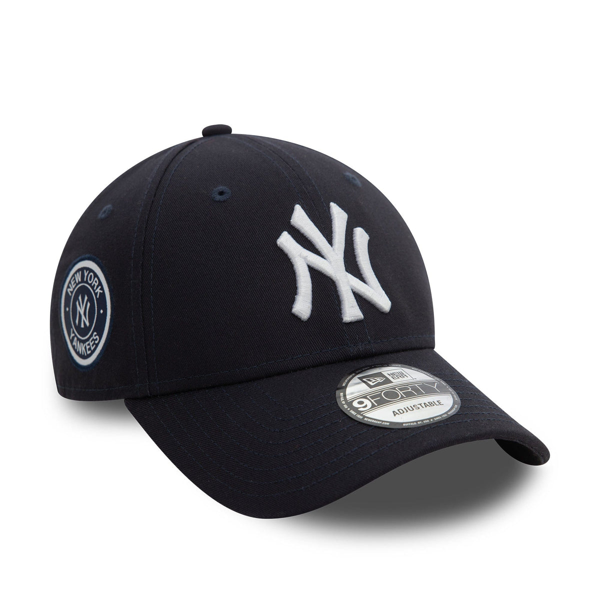 New York Yankees Side Patch New Era 9Forty MLB Cap Navy - STADIUMDREAMS