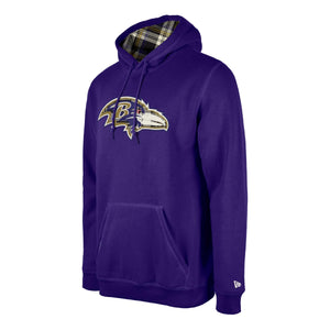 Baltimore Ravens 2024 New Era Statement Sideline 3rd Down NFL Hoodie Lila - STADIUMDREAMS