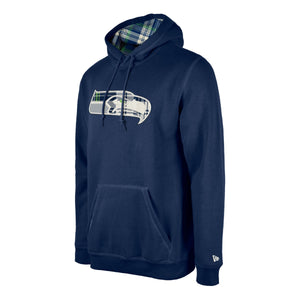 Seattle Seahawks 2024 New Era Statement Sideline 3rd Down NFL Hoodie Navy - STADIUMDREAMS