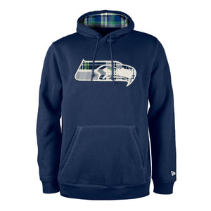 Seattle Seahawks 2024 New Era Statement Sideline 3rd Down NFL Hoodie Navy - STADIUMDREAMS