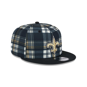 New Orleans Saints 2024 NFL Sideline Statement New Era 9Fifty Snapback Cap Schwarz - STADIUMDREAMS