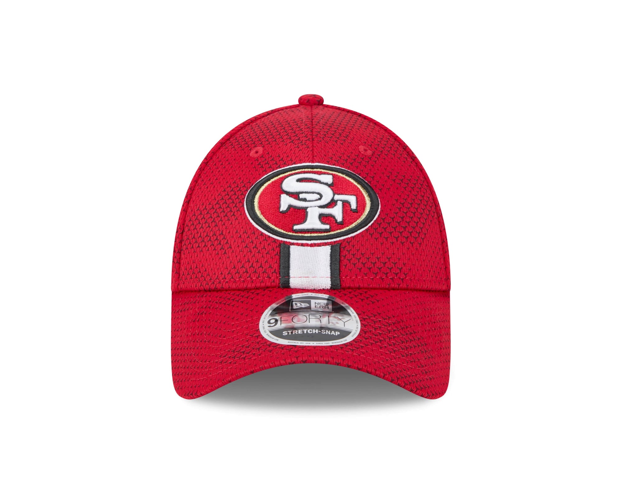 San Francisco 49ers 2024 NFL Sideline New Era Stretch-Snap 9FORTY Cap Rot - STADIUMDREAMS