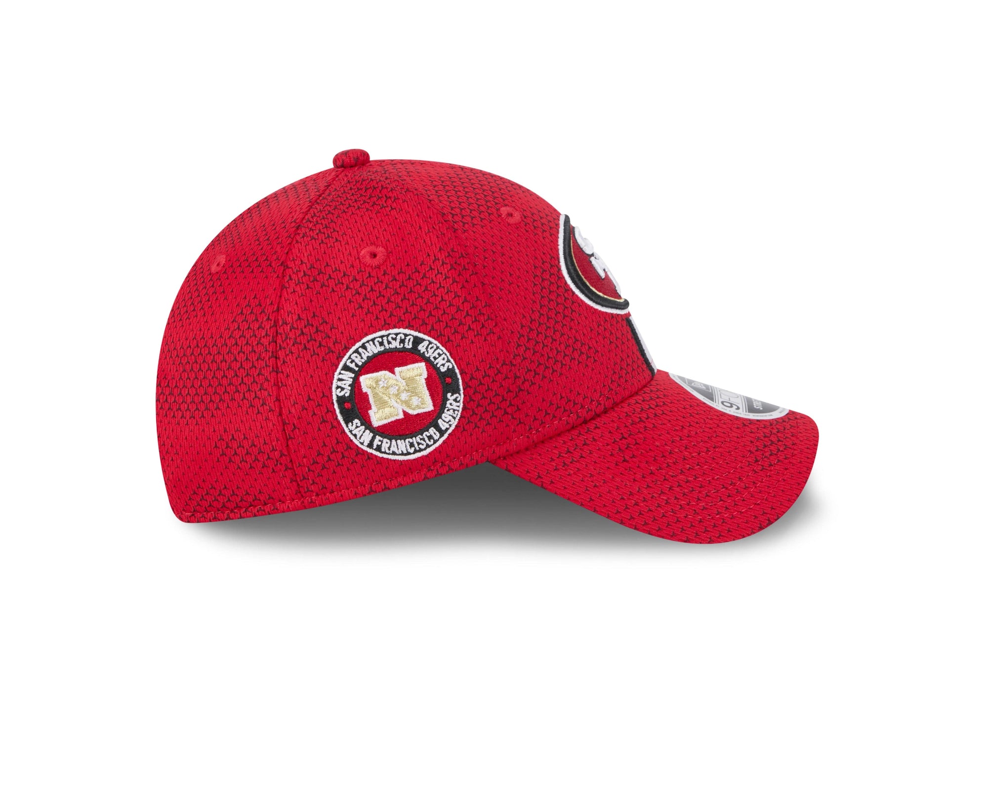 San Francisco 49ers 2024 NFL Sideline New Era Stretch-Snap 9FORTY Cap Rot - STADIUMDREAMS