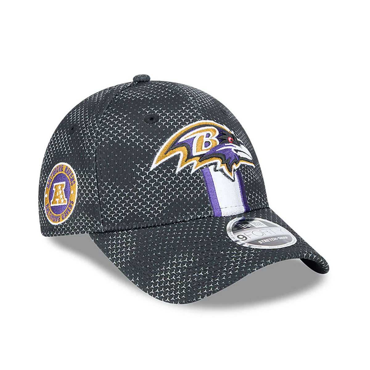 Baltimore Ravens 2024 NFL Sideline New Era Stretch-Snap 9FORTY Cap Schwarz - STADIUMDREAMS