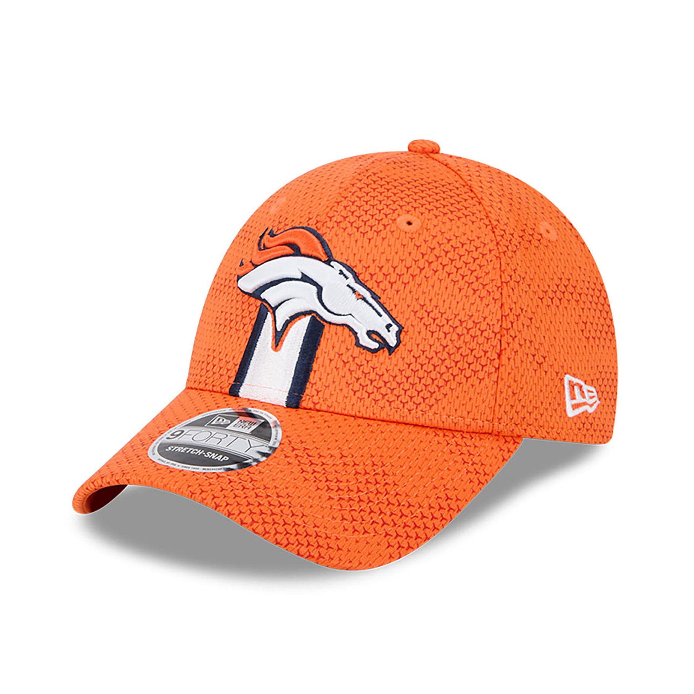 Denver Broncos 2024 NFL Sideline New Era Stretch-Snap 9FORTY Cap Orange - STADIUMDREAMS