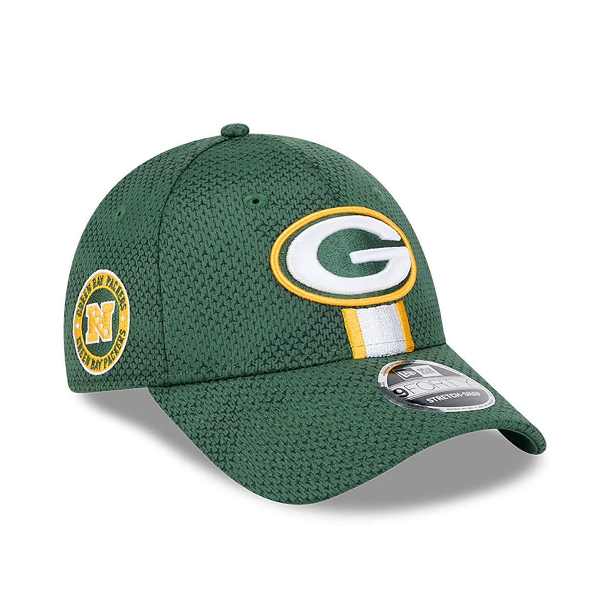 Green Bay Packers 2024 NFL Sideline New Era Stretch-Snap 9FORTY Cap Grün - STADIUMDREAMS