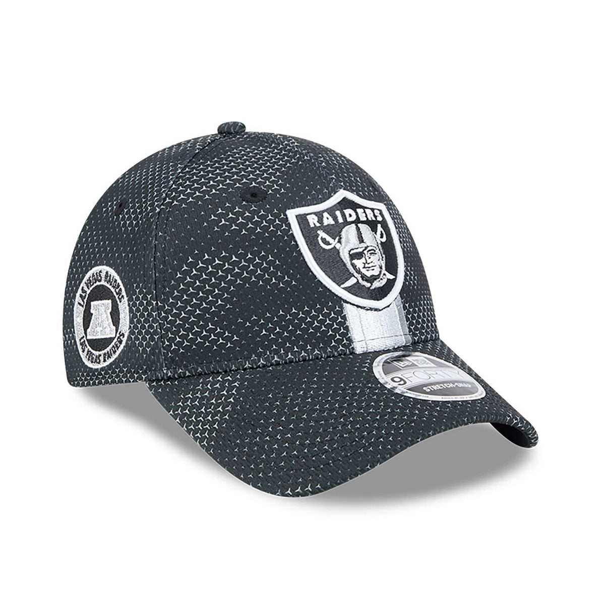 Las Vegas Raiders 2024 NFL Sideline New Era Stretch-Snap 9FORTY Cap Schwarz - STADIUMDREAMS