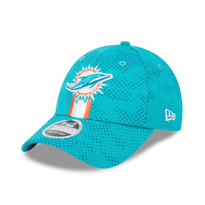 Miami Dolphins 2024 NFL Sideline New Era Stretch-Snap 9FORTY Cap Türkis - STADIUMDREAMS