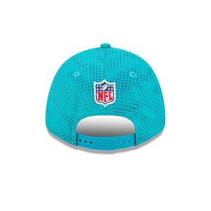 Miami Dolphins 2024 NFL Sideline New Era Stretch-Snap 9FORTY Cap Türkis - STADIUMDREAMS