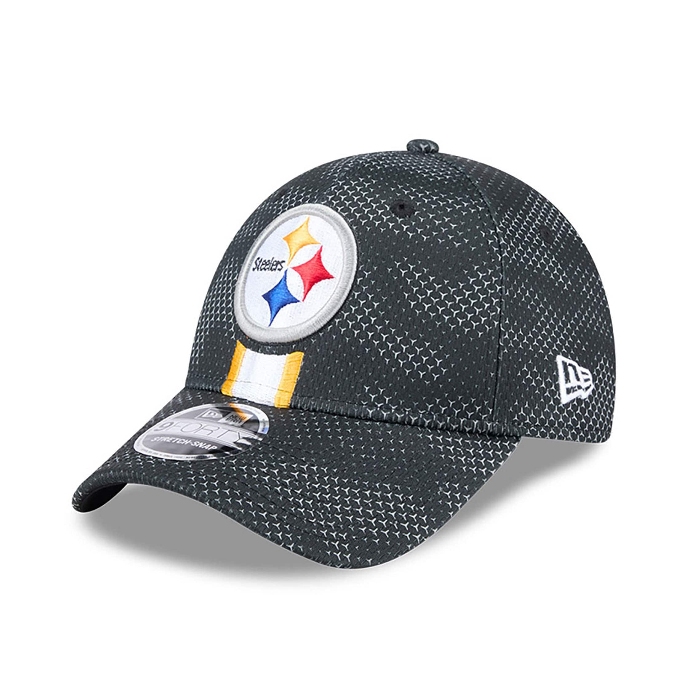 Pittsburgh Steelers 2024 NFL Sideline New Era Stretch-Snap 9FORTY Cap Schwarz - STADIUMDREAMS