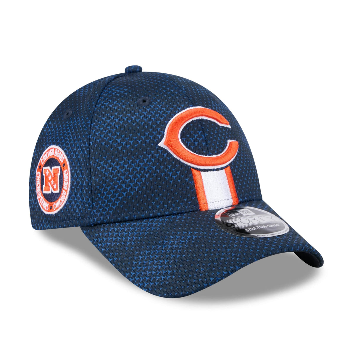 Chicago Bears 2024 NFL Sideline New Era Stretch-Snap 9Forty Cap Navy - STADIUMDREAMS