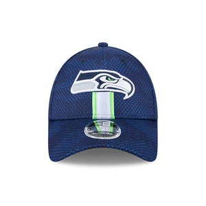 Seattle Seahawks 2024 NFL Sideline New Era Stretch-Snap 9FORTY Cap Navy - STADIUMDREAMS