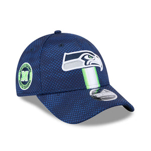 Seattle Seahawks 2024 NFL Sideline New Era Stretch-Snap 9FORTY Cap Navy - STADIUMDREAMS