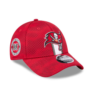 Tampa Bay Buccaneers 2024 NFL Sideline New Era Stretch-Snap 9FORTY Cap Rot - STADIUMDREAMS