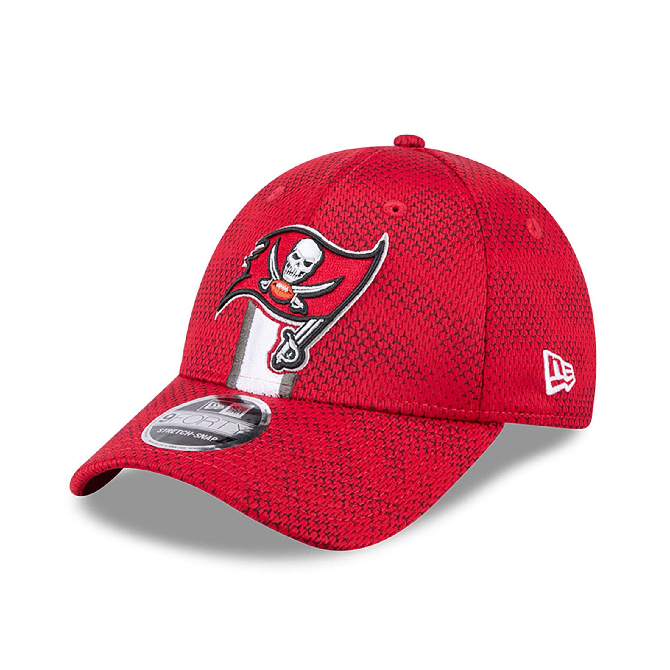 Tampa Bay Buccaneers 2024 NFL Sideline New Era Stretch-Snap 9FORTY Cap Rot - STADIUMDREAMS