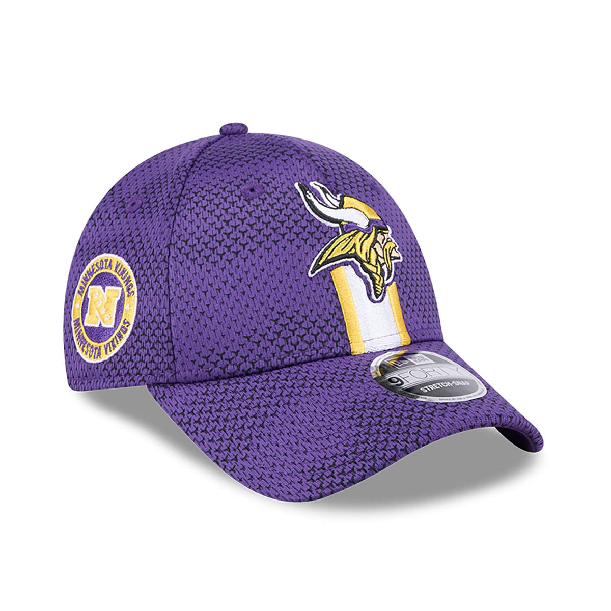 Minnesota Vikings 2024 NFL Sideline New Era Stretch-Snap 9FORTY Cap Lila - STADIUMDREAMS