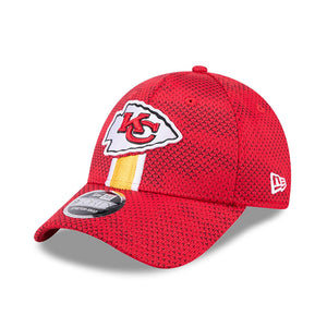 Kansas City Chiefs 2024 NFL Sideline New Era Stretch-Snap 9FORTY Cap Rot - STADIUMDREAMS