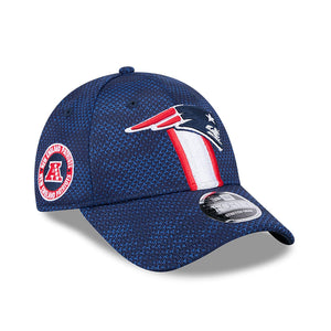 New England Patriots 2024 NFL Sideline New Era Stretch-Snap 9FORTY Cap Navy - STADIUMDREAMS