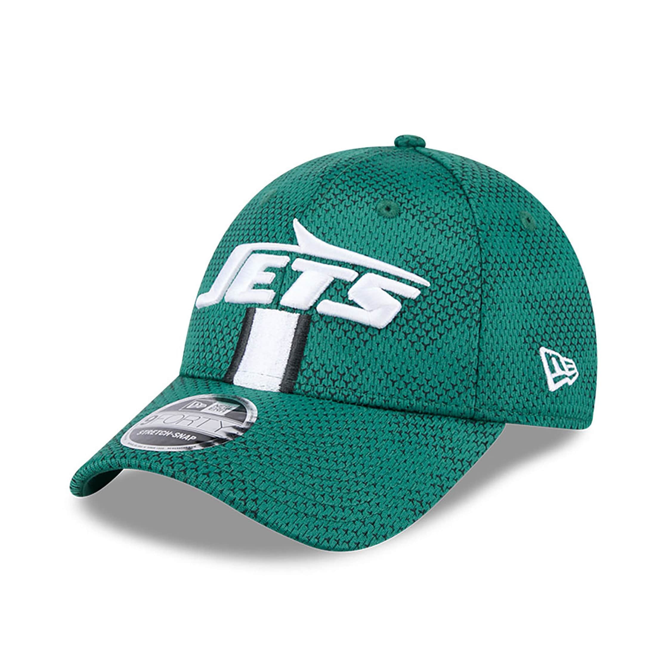 New York Jets 2024 NFL Sideline New Era Stretch-Snap 9FORTY Cap Grün - STADIUMDREAMS