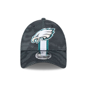 Philadelphia Eagles 2024 NFL Sideline New Era Stretch-Snap 9FORTY Cap Schwarz - STADIUMDREAMS