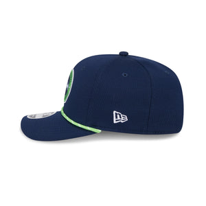 Seattle Seahawks NFL Sideline 2024 9Seventy  Stretch Snap Cap Navy - STADIUMDREAMS