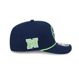 Seattle Seahawks NFL Sideline 2024 9Seventy  Stretch Snap Cap Navy - STADIUMDREAMS