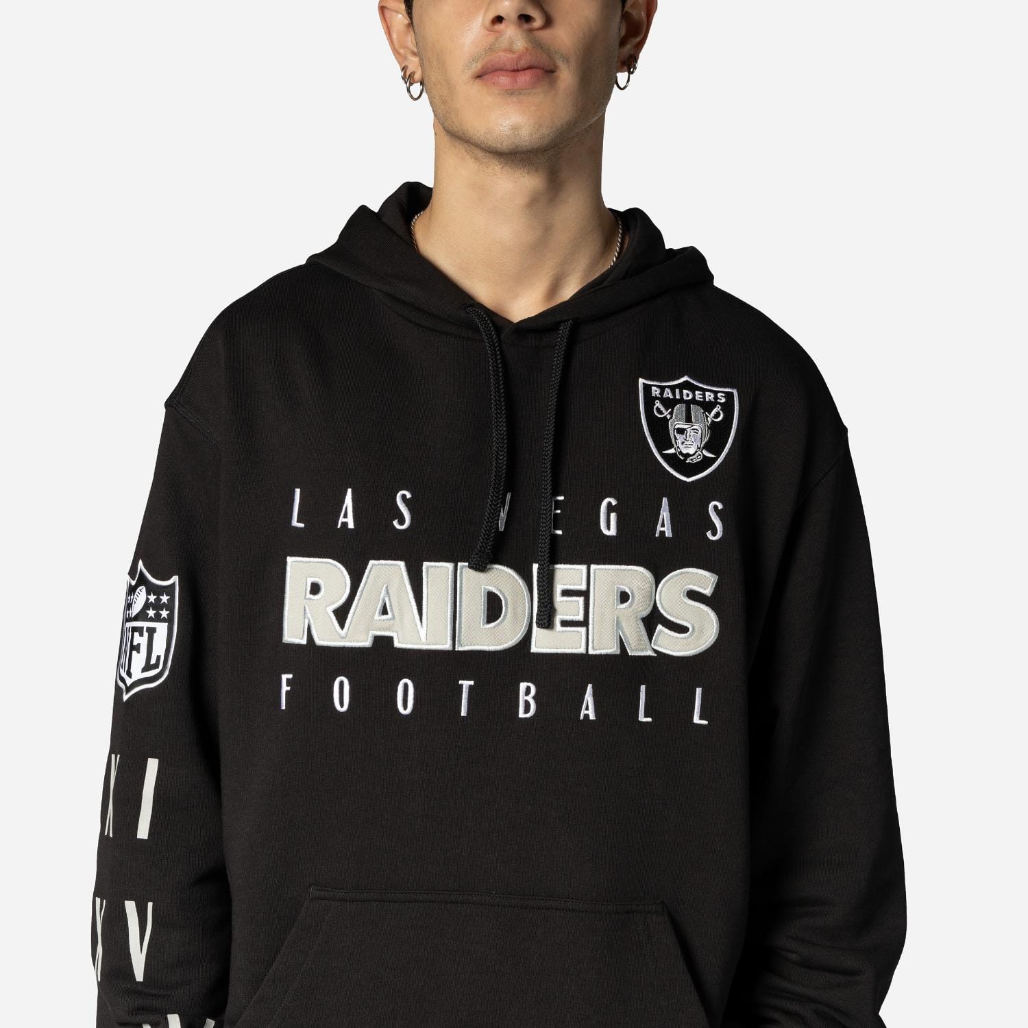 Las Vegas Raiders NFL Patch New Era Hoodie Schwarz - STADIUMDREAMS