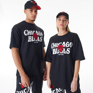 NBA CF GRPHC OS TEE CHIBUL  BLKWHI - STADIUMDREAMS