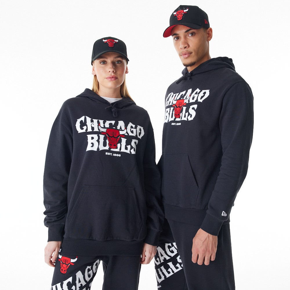 NBA CF GRPHC OS HOODIE CHIBUL  BLKWHI - STADIUMDREAMS