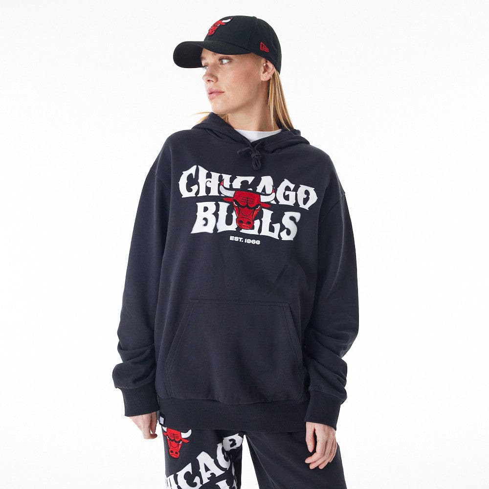 NBA CF GRPHC OS HOODIE CHIBUL  BLKWHI - STADIUMDREAMS