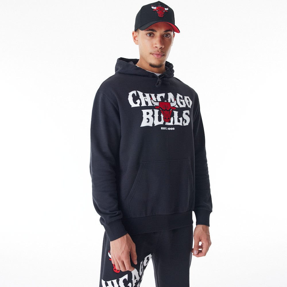 NBA CF GRPHC OS HOODIE CHIBUL  BLKWHI - STADIUMDREAMS