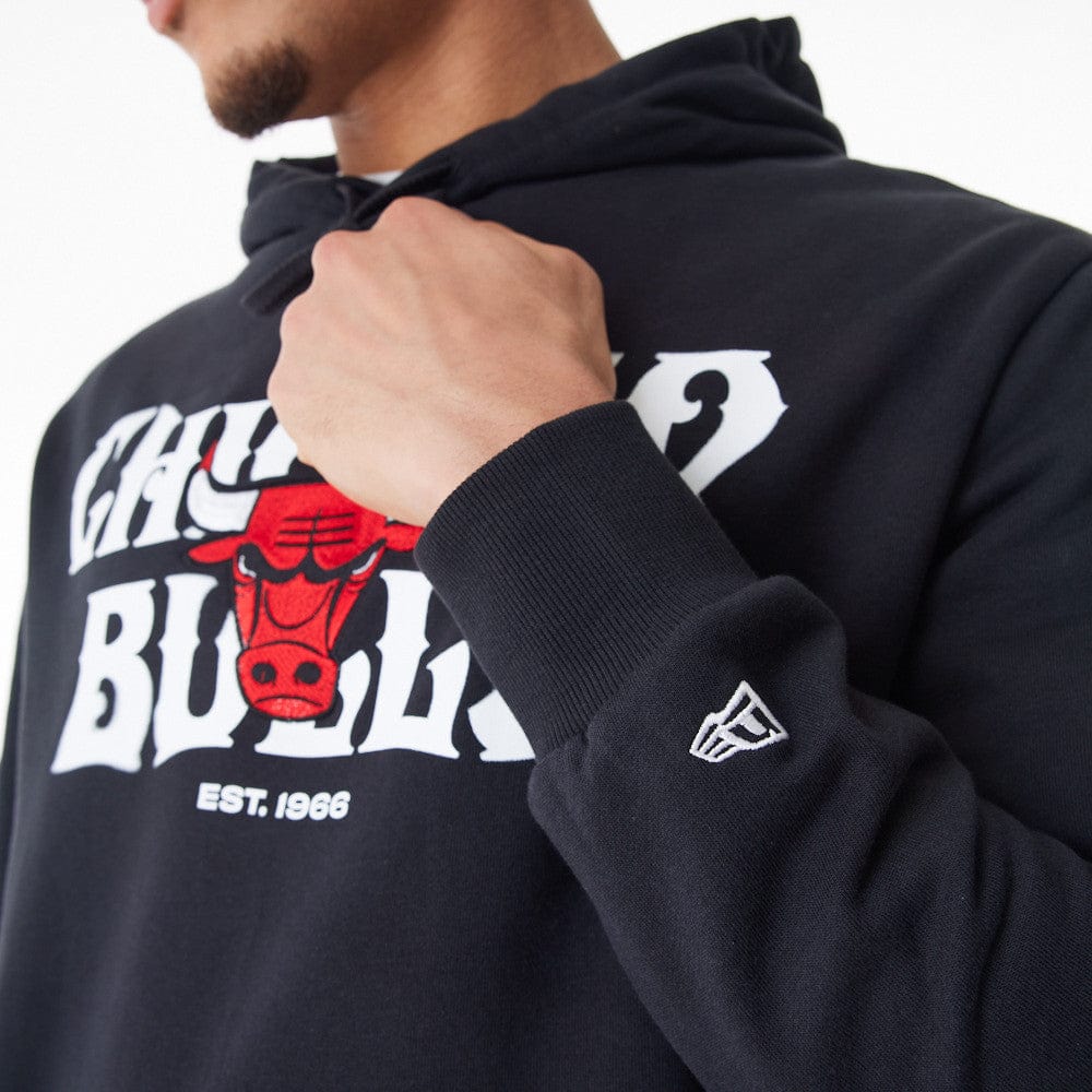 NBA CF GRPHC OS HOODIE CHIBUL  BLKWHI - STADIUMDREAMS