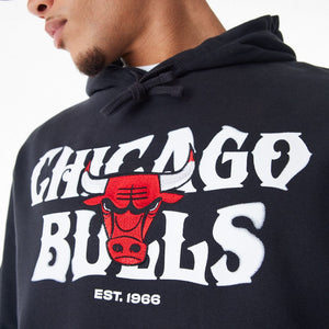 NBA CF GRPHC OS HOODIE CHIBUL  BLKWHI - STADIUMDREAMS