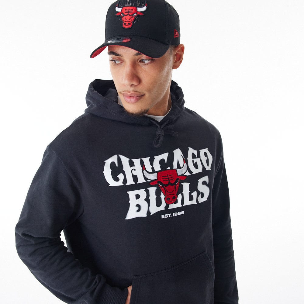 NBA CF GRPHC OS HOODIE CHIBUL  BLKWHI - STADIUMDREAMS