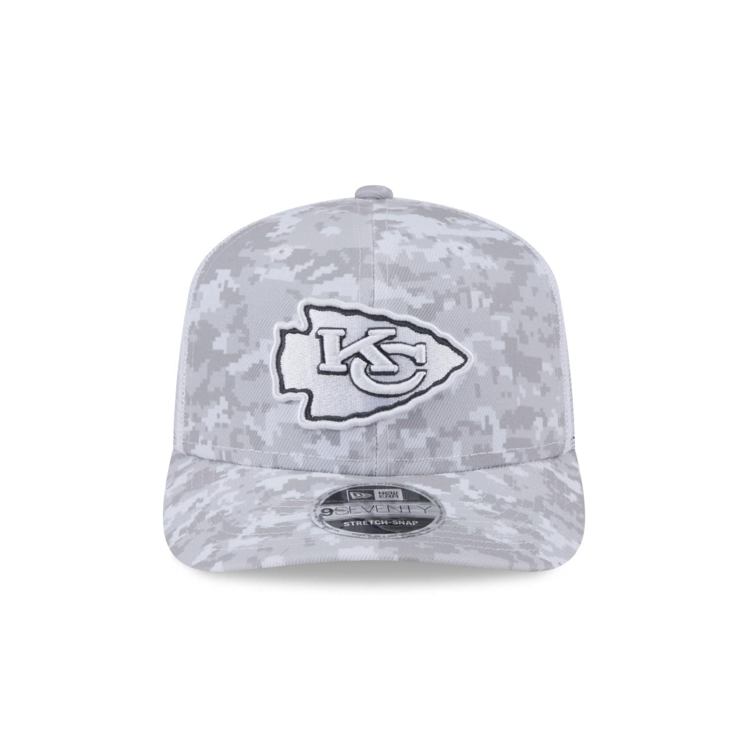 Kansas City Chiefs 2024 NFL Salute to Service New Era Stretch Snap 9SEVENTY Trucker Cap Weiß - STADIUMDREAMS