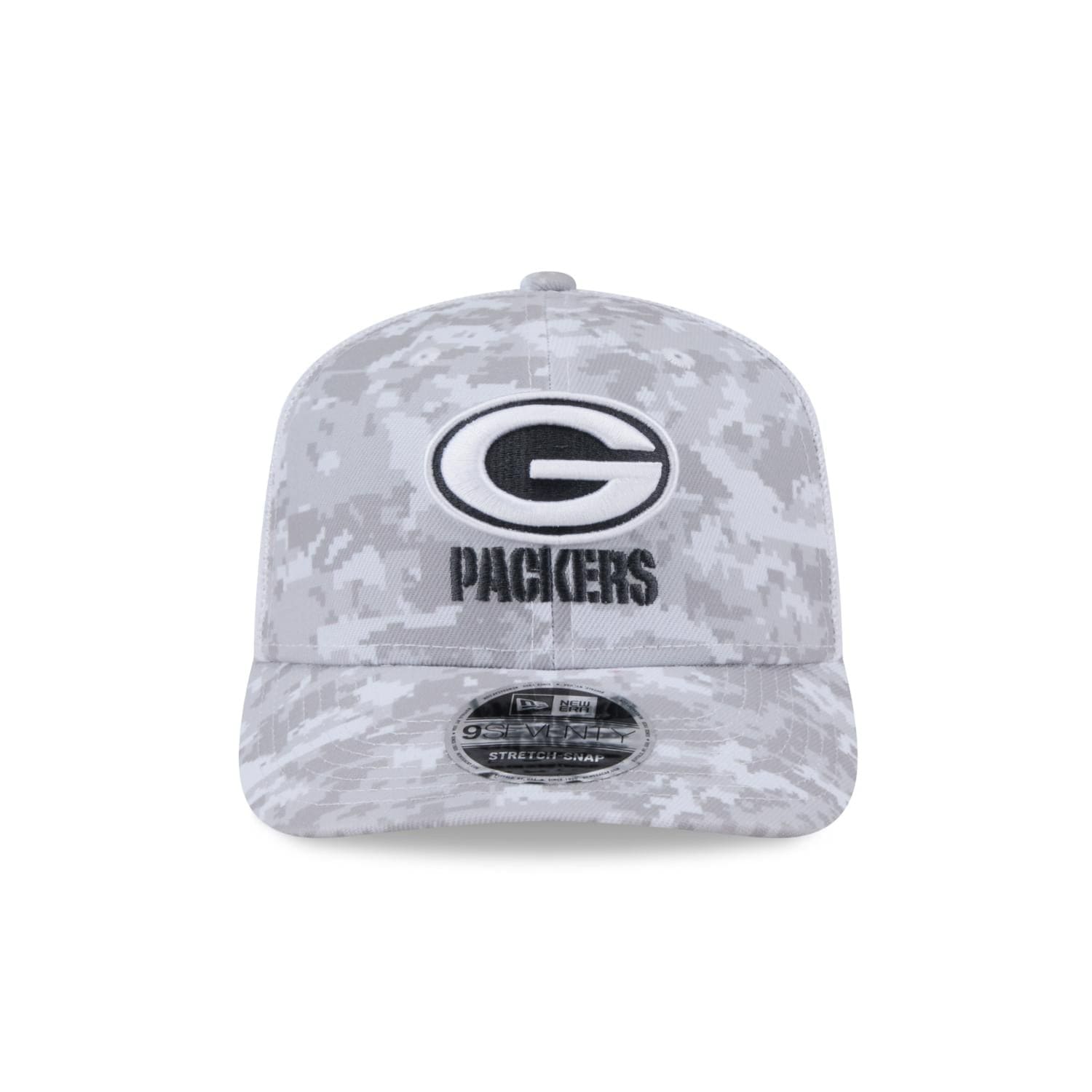 Green Bay Packers 2024 NFL Salute to Service New Era Stretch Snap 9SEVENTY Trucker Cap Weiß - STADIUMDREAMS