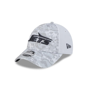 New York Jets 2024 NFL Salute to Service New Era 9FORTY Cap Weiß - STADIUMDREAMS