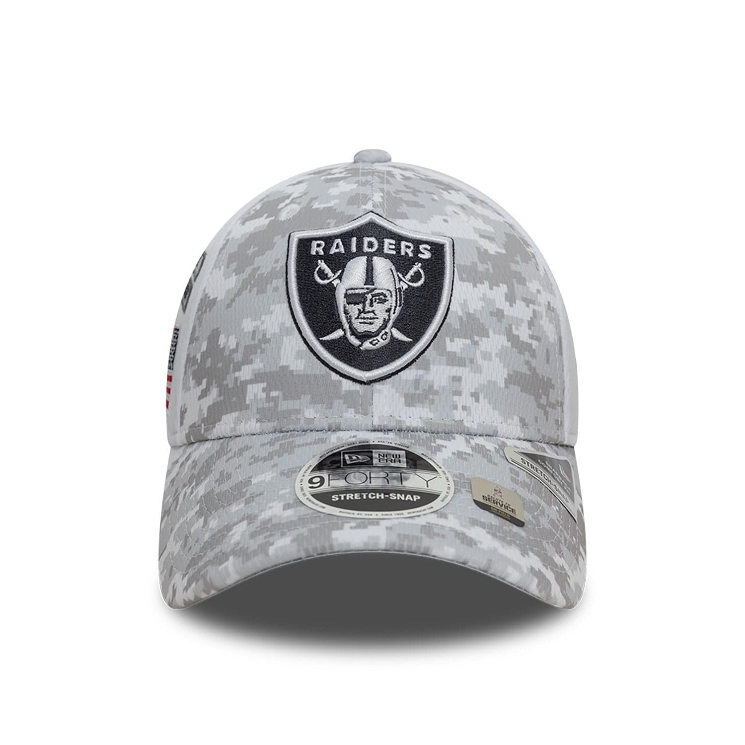 Las Vegas Raiders 2024 NFL Salute to Service New Era 9FORTY Cap Weiß - STADIUMDREAMS