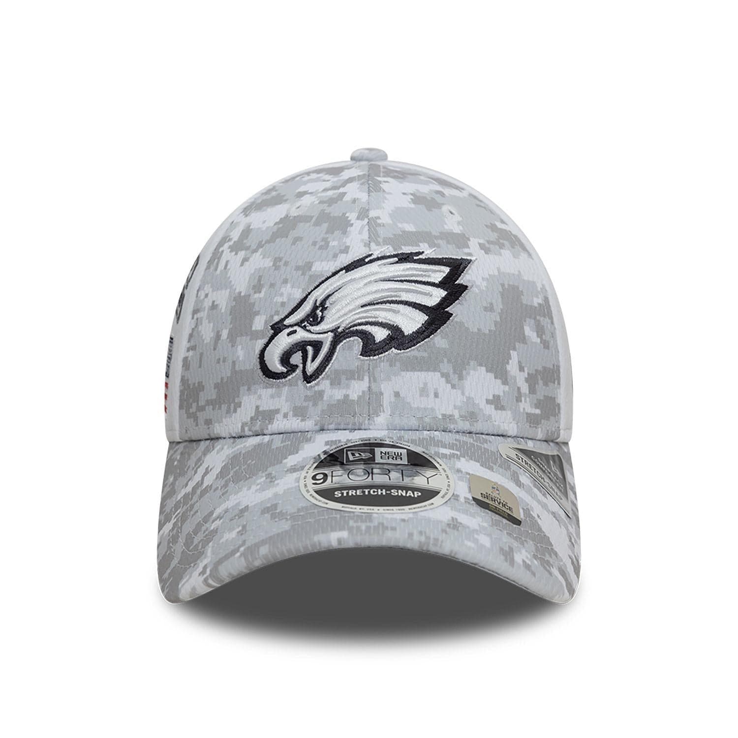 Philadelphia Eagles 2024 NFL Salute to Service New Era 9FORTY Cap Weiß - STADIUMDREAMS