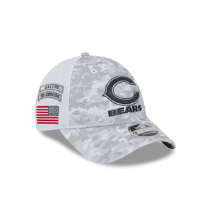 Chicago Bears 2024 NFL Salute to Service New Era 9FORTY Cap Weiß - STADIUMDREAMS