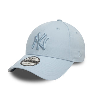 New York Yankees New Era League Essential 9FORTY MLB Cap Pastellblau - STADIUMDREAMS