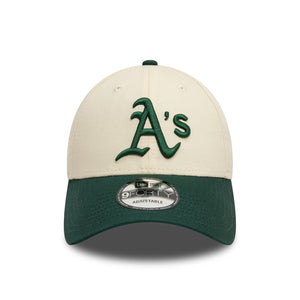 Oakland Athletics New Era Colour Block 9FORTY MLB Cap Beige - STADIUMDREAMS