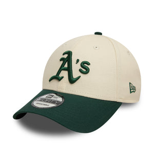 Oakland Athletics New Era Colour Block 9FORTY MLB Cap Beige - STADIUMDREAMS