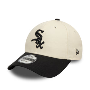 Chicago White Sox New Era Colour Block 9FORTY MLB Cap Beige - STADIUMDREAMS