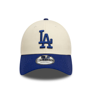 Los Angeles Dodgers New Era Colour Block 9FORTY MLB Cap Beige - STADIUMDREAMS