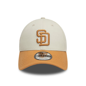 San Diego Padres New Era World Series Side Patch 9FORTY MLB Cap Beige - STADIUMDREAMS